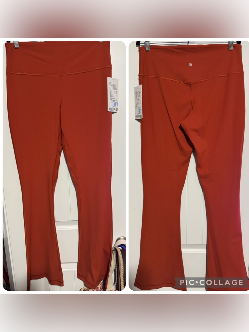 lululemon athletica Mini-Flare Pant in autumn Rust Red sz 14 NWT